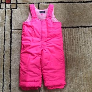 EUC Pink Snow Suit Girls Size 12-18Childrens Place